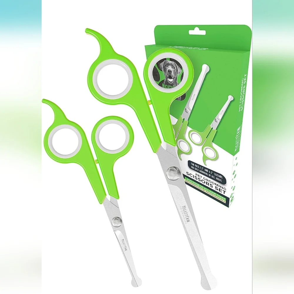 NWT Dog Grooming Glove and Scissors